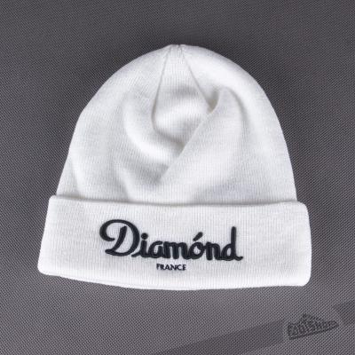 Diamond Champagne Beanie White