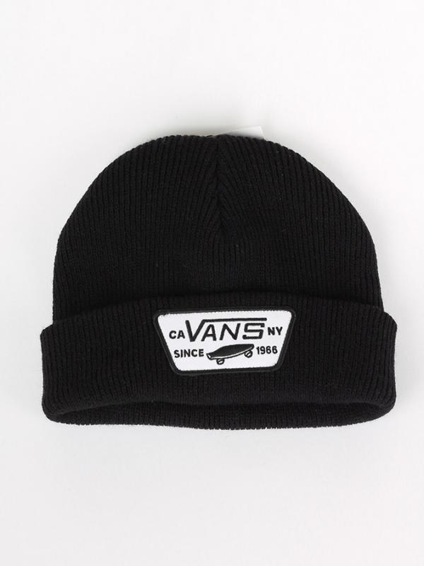 Čepice Vans BY MILFORD BEANIE BO Black Černá