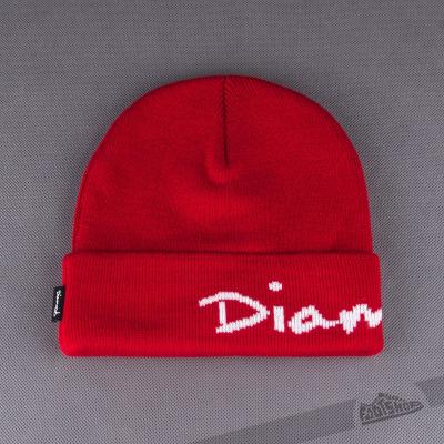 Diamond OG Script Beanie Red