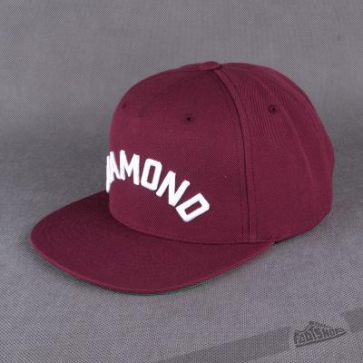 Diamond Arch Snapback Burgundy