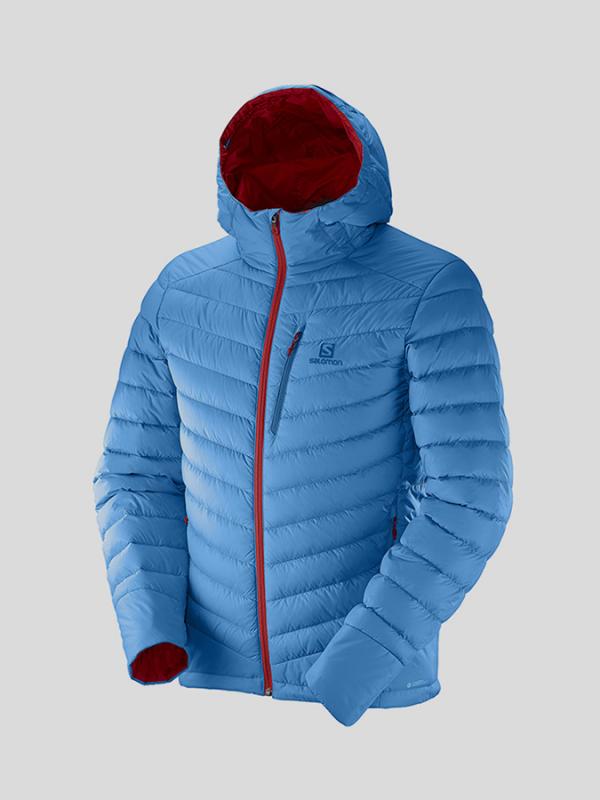 Bunda Salomon HALO DOWN HOODIE M Modrá