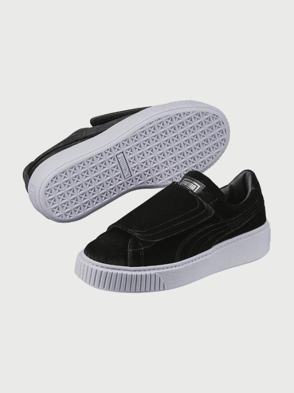 Boty Puma Basket Platform StrapVR Wn s Černá