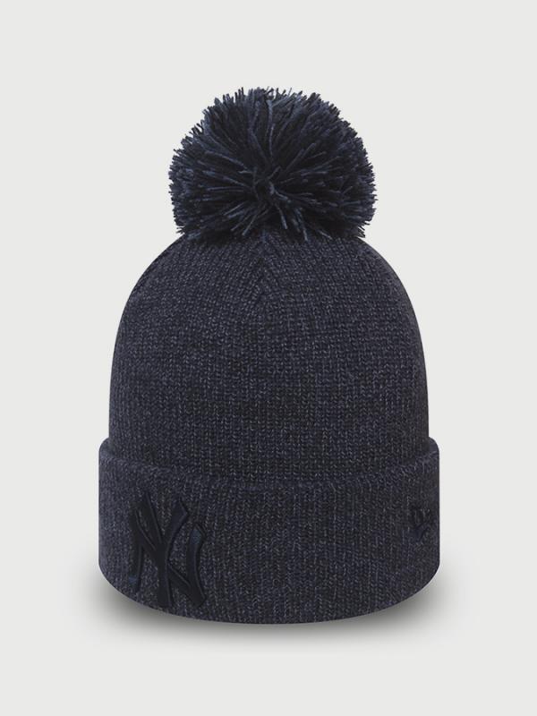 Čepice New Era Marl Bobble Knit NEYYAN Modrá