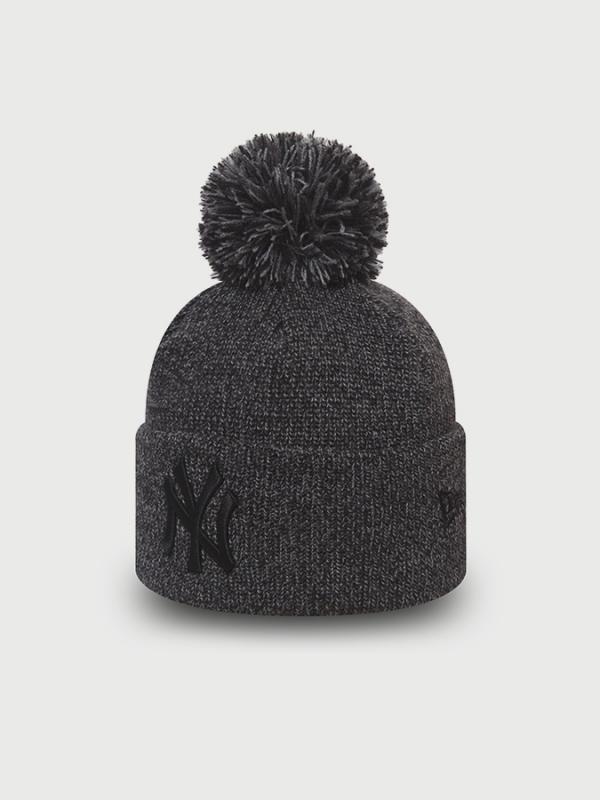 Čepice New Era Marl Bobble Knit NEYYAN Černá