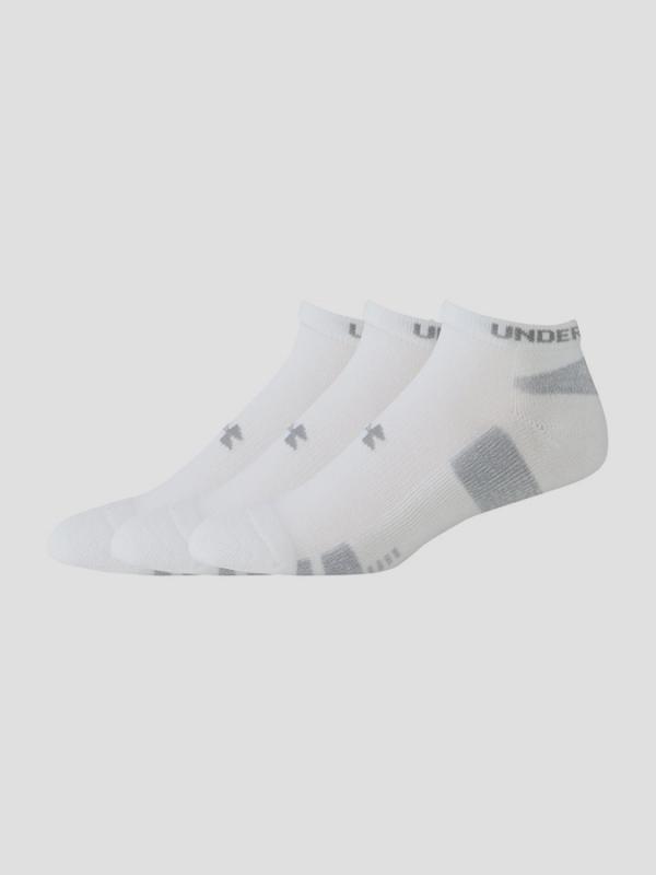 Ponožky Under Armour HeatGear 3 Pack No Show YTH Bílá