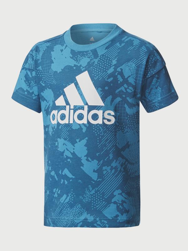 Tričko adidas Performance LK LOGO TEE Modrá