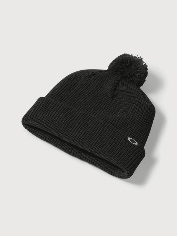 Čepice Oakley Riviera Pom Beanie Blackout Černá
