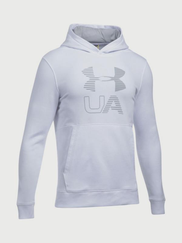 Mikina Under Armour Threadborne Graphic Hoodie Bílá