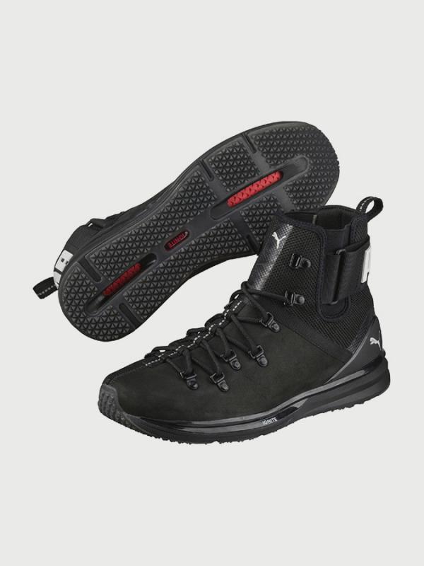 Boty Puma IGNITE Limitless Boot Leath Černá