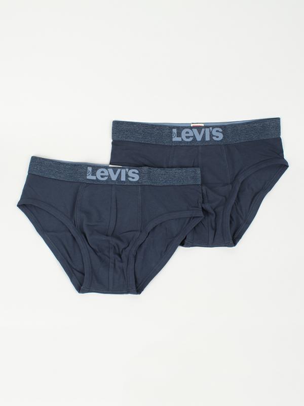 Slipy LEVI'S 200Sf Brief 2 Pack Modrá