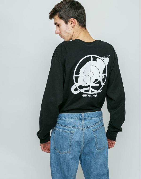 Logo tee Stussy Rat Patrol Black