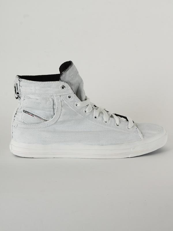 Boty Diesel EXPOSURE I - sneaker mid Šedá