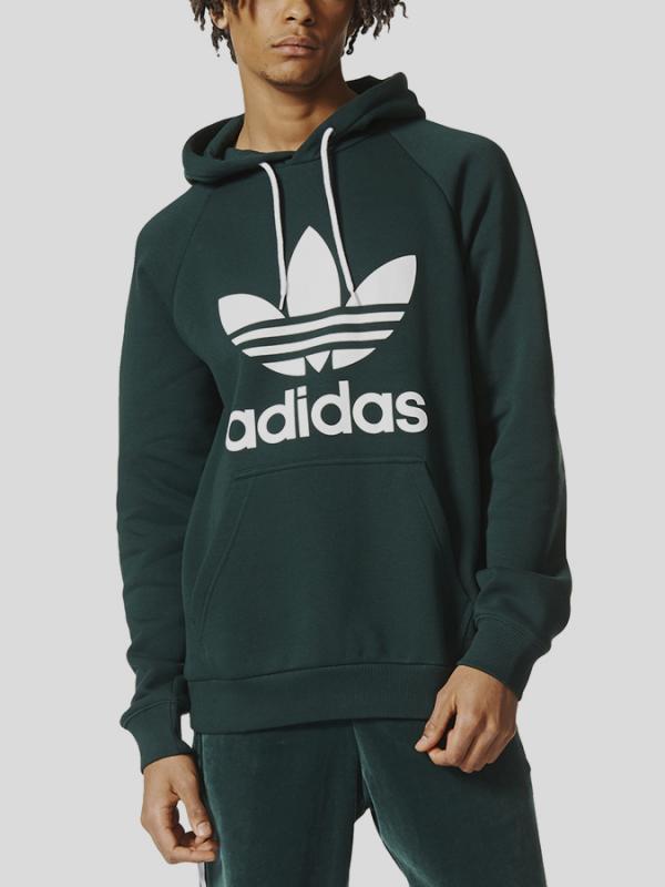 Mikina adidas Originals TREFOIL HOODY Šedá