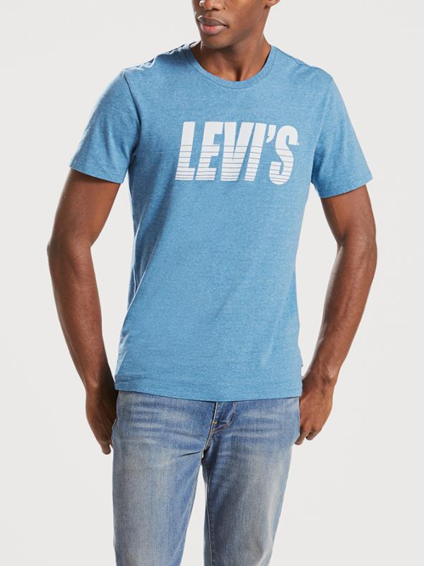 Tričko LEVI'S Graphic Setin Neck 2 Bi Sporty Levis D Modrá