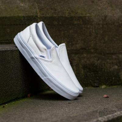 Vans Classic Slip- On (Premium Leather) True White/Mono