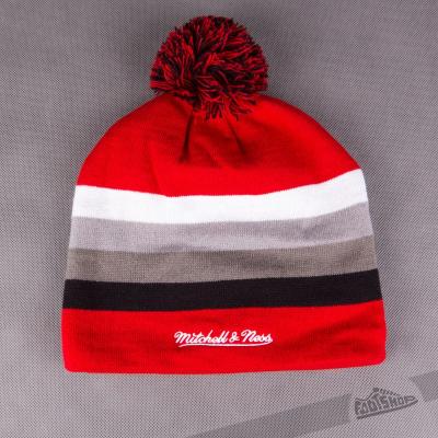 Mitchell & Ness Boost Team Long Knit Hat W/Pom Chicago Bulls