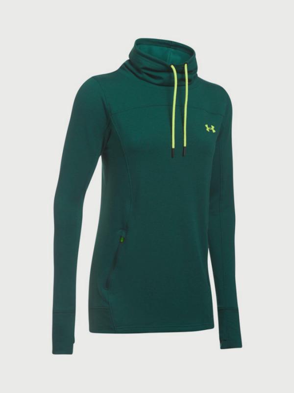 Mikina Under Armour Featherweight Fleece Slouchy Zelená