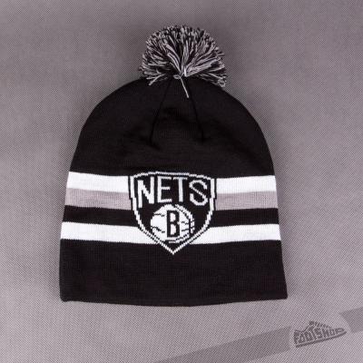 Mitchell & Ness Boost Team Long Knit Hat W/Pom Brooklyn Nets