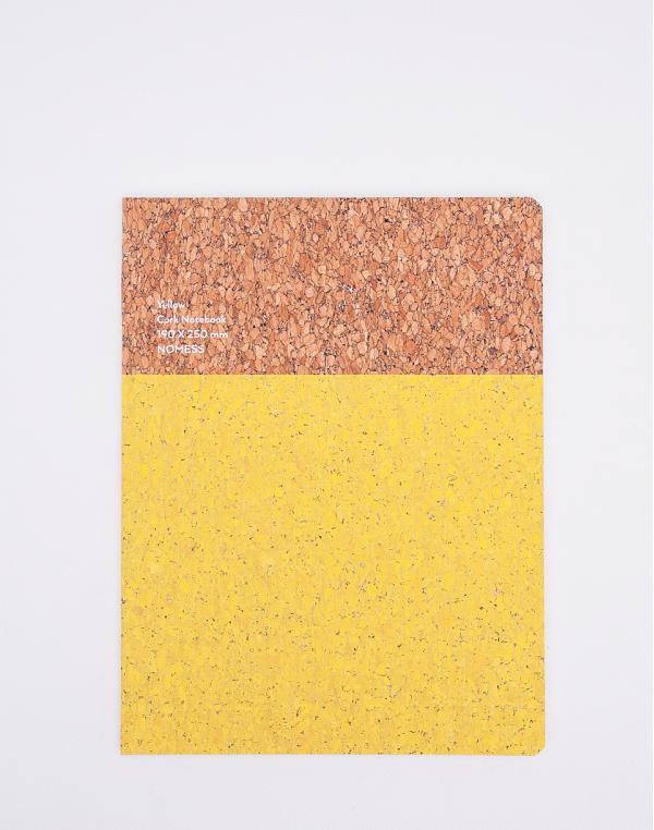 Nomess Cork Notebook L Yellow