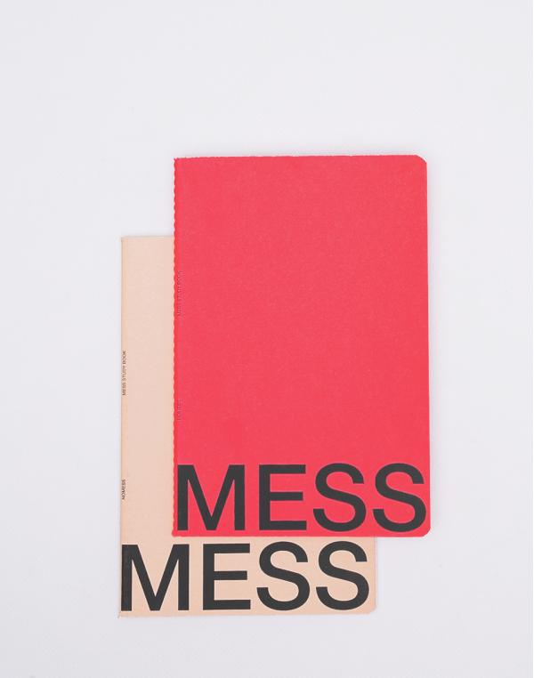 Nomess Mess Study Book M Red/Beige