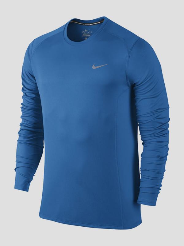 Mikina Nike DF MILER LS Modrá