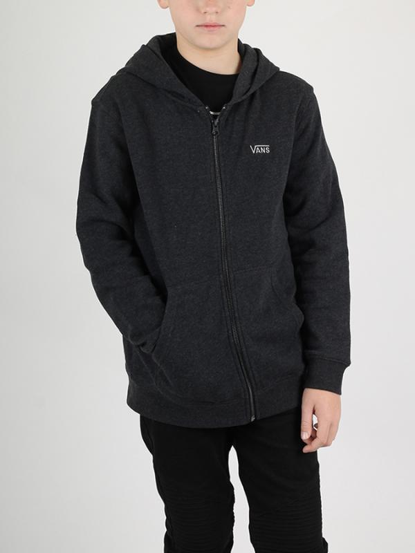 Mikina Vans By Core Basic Zip Ho Black Heather Černá