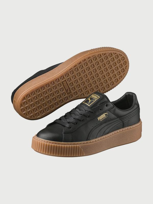 Boty Puma Basket Platform Core Černá