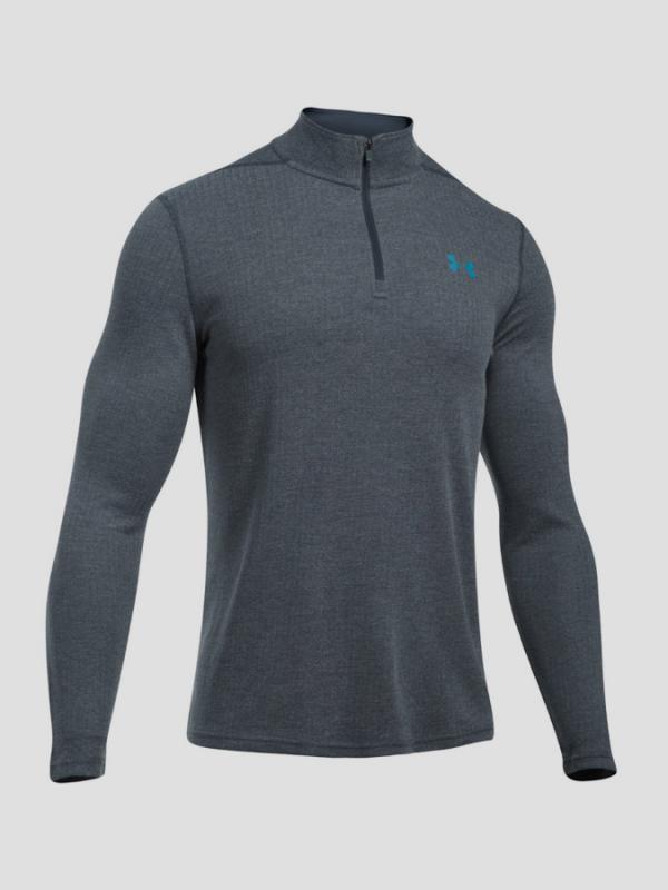 Tričko Under Armour Threadborne Fitted 1/4 Zip Šedá