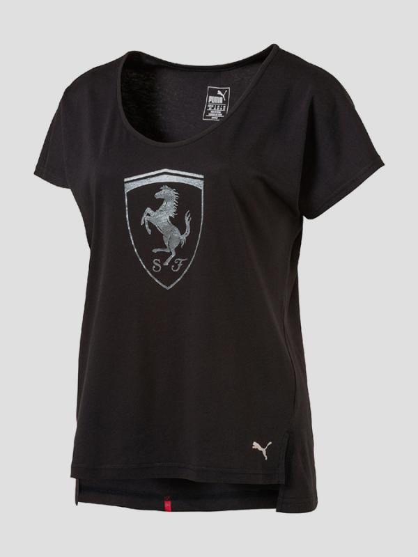 Tričko Puma Ferrari Big Shield Tee Černá