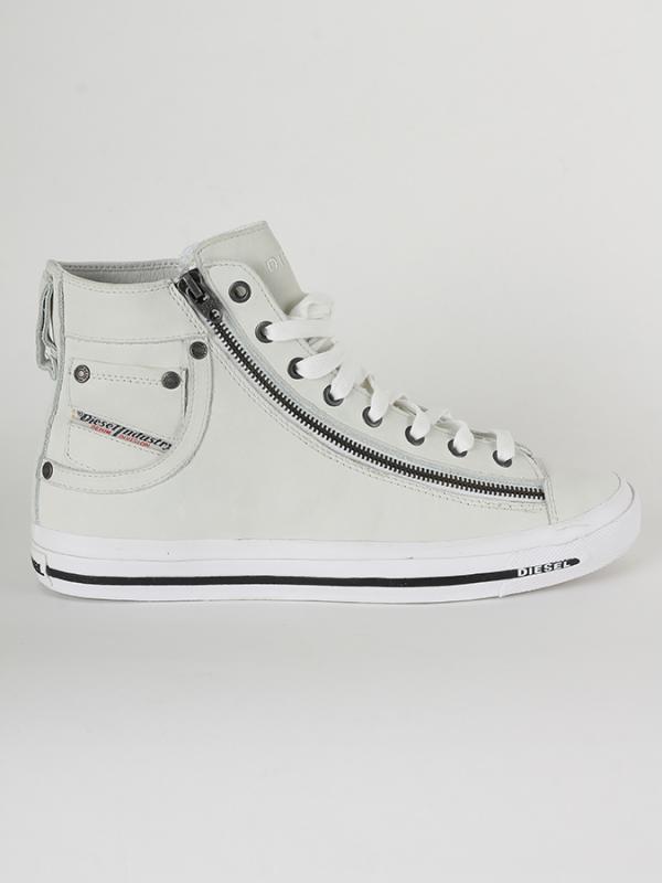 Boty Diesel EXPO-ZIP - sneaker mid Bílá