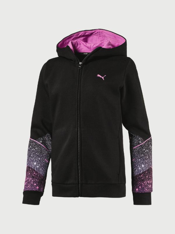 Mikina Puma Style FZ Hoody Černá