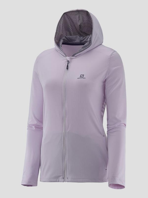 Bunda Salomon COMET HOODIE W Blush Purple Fialová