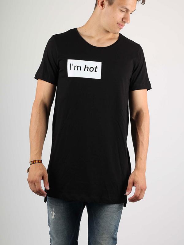Tričko Diesel ADV-T-HOT-LO MAGLIETTA Černá