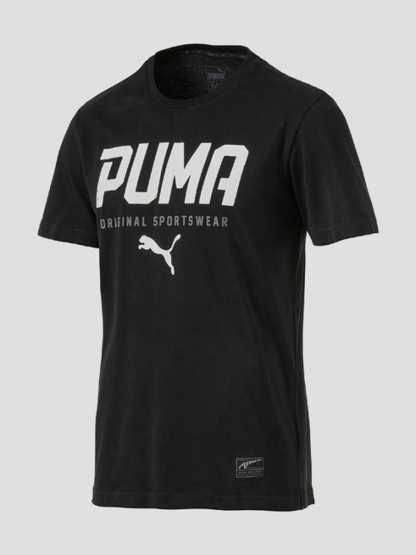 Tričko Puma STYLE Tec Graphic Tee Černá