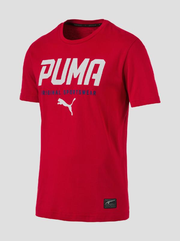 Tričko Puma STYLE Tec Graphic Tee Červená