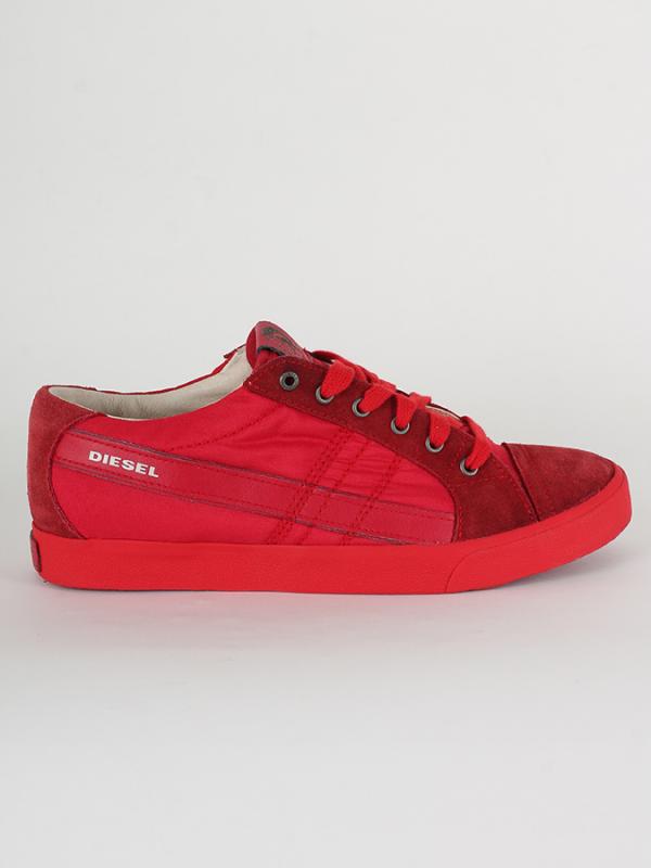 Boty Diesel D-STRING LOW - sneakers Červená