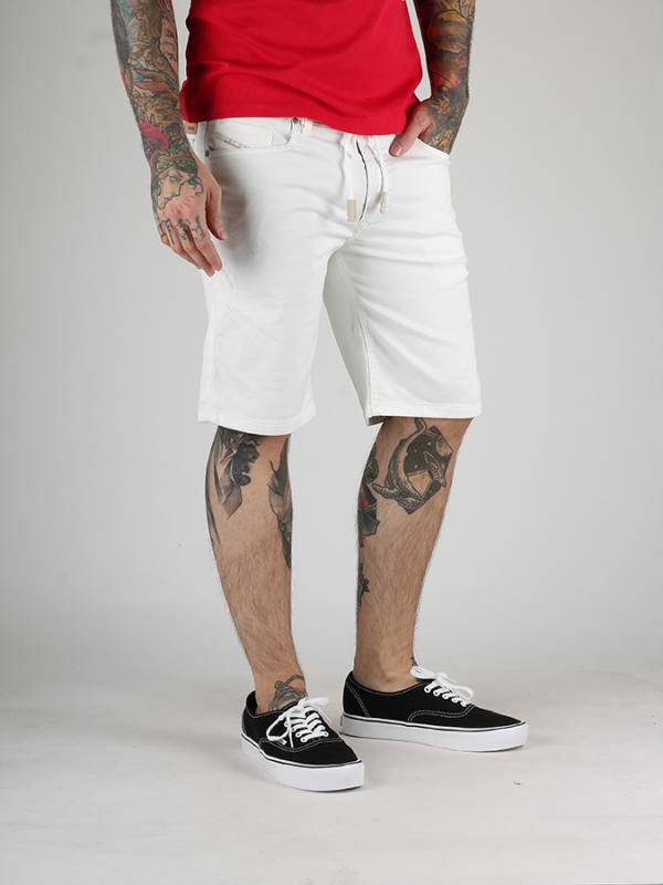 Kraťasy Diesel WAYKEESHORT-NE CALZONCINI Jogg Jeans Bílá