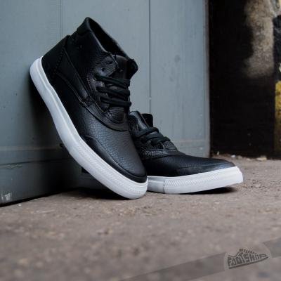 Diamond Emerald Black Leather