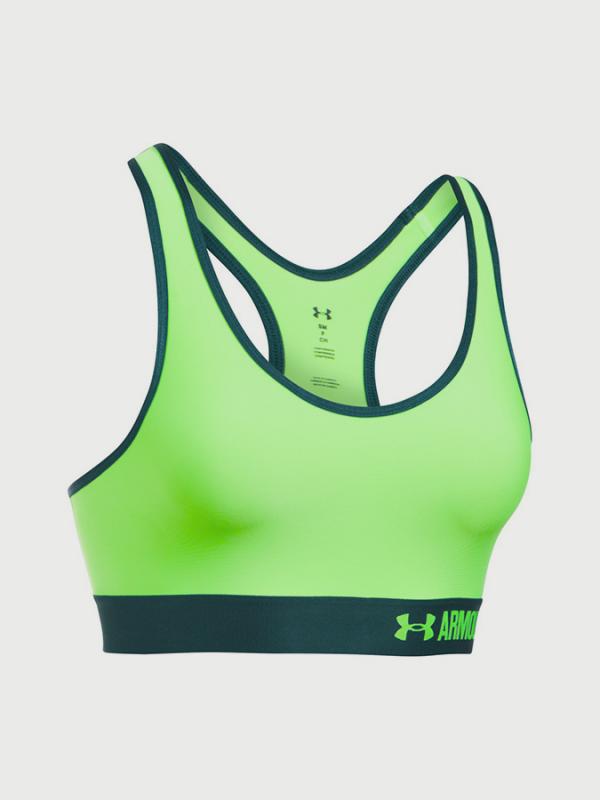 Kompresní podprsenka Under Armour Mid Solid Oranžová