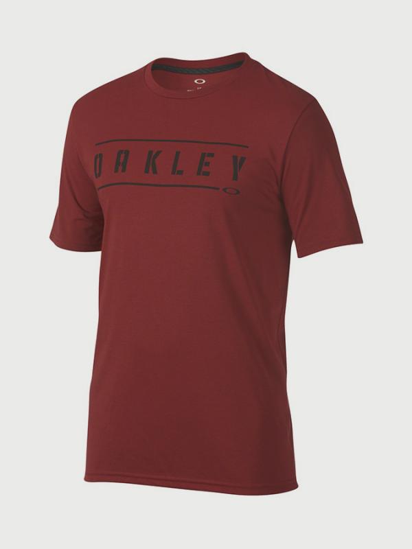 Tričko Oakley O- Double Stack Iron Red Červená