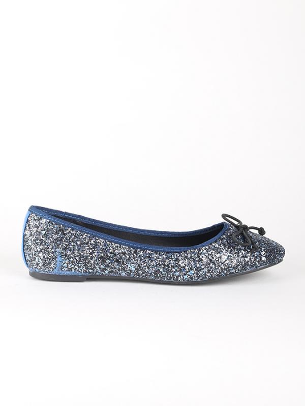Balerínky Primadonna Calzatura Ballerina Glitter Blue Modrá