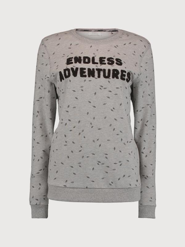 Mikina O´Neill LW Easy Aop Sweatshirt Šedá