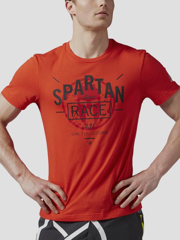 Tričko Reebok SRM SS TEE CHIRED Červená