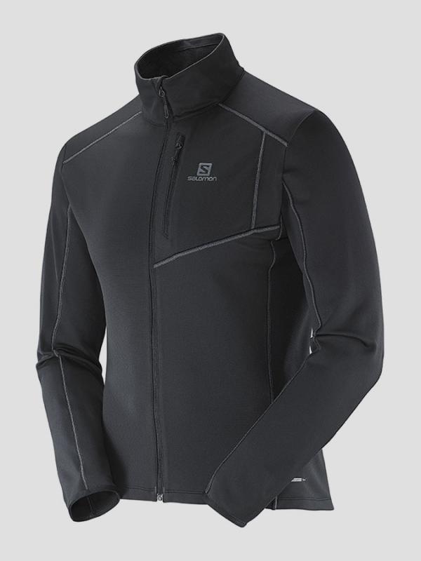 Mikina Salomon DISCOVERY FZ M BLACK Černá