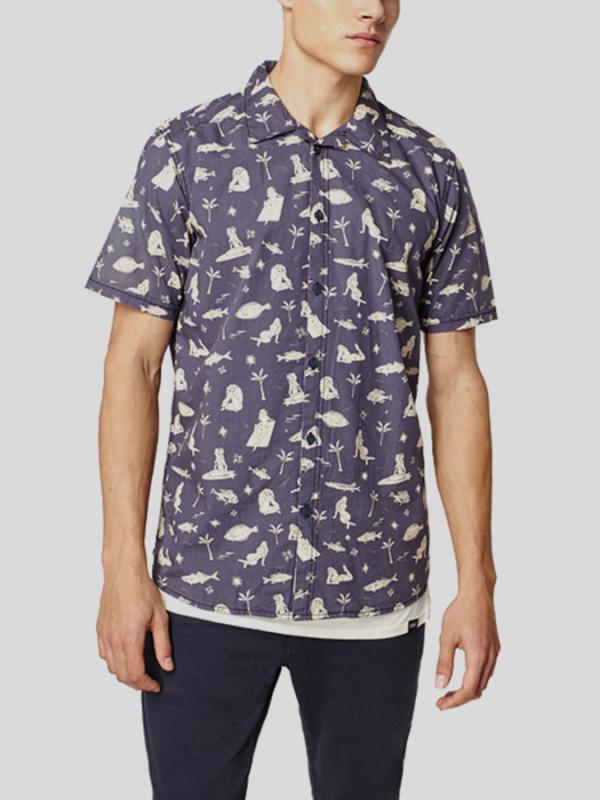 Košile O´Neill LM BAY S/SLV SHIRT Modrá