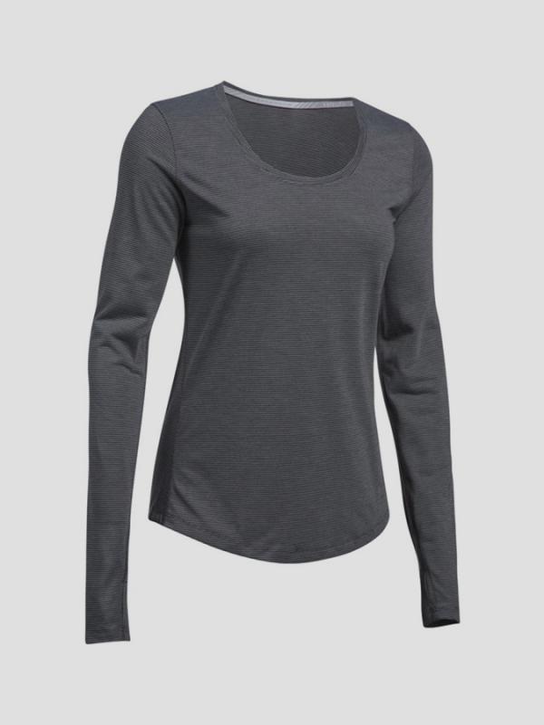 Tričko Under Armour Threadborne Streaker Long Sleeve Šedá
