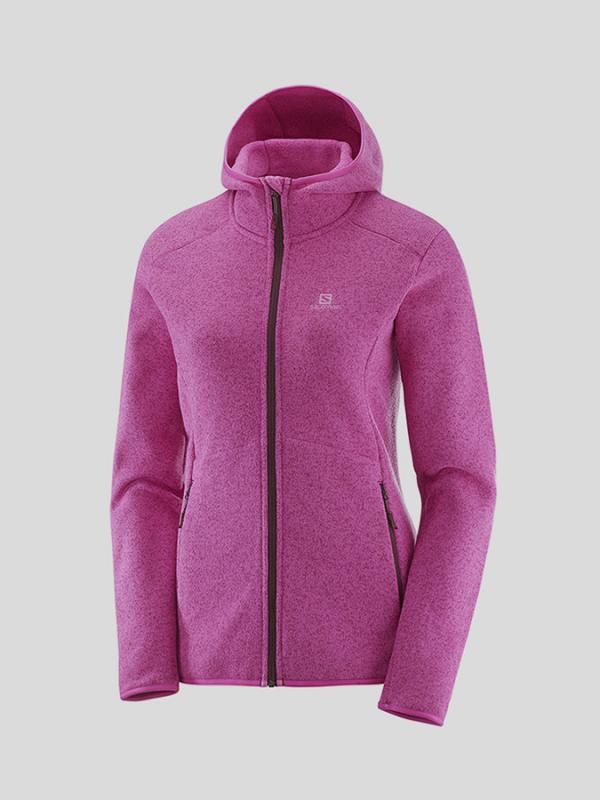 Mikina Salomon BISE HOODIE W Růžová