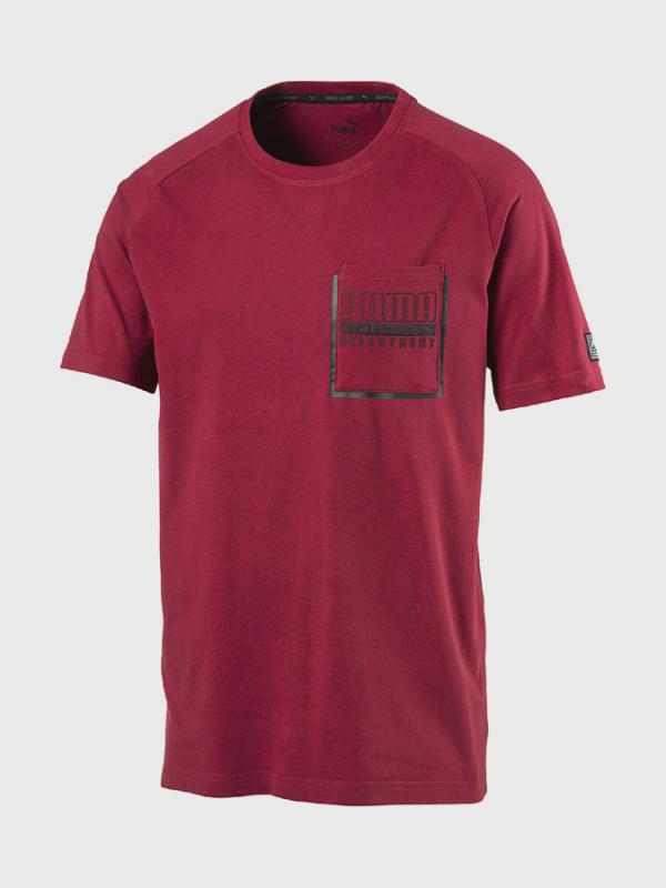 Tričko Puma STYLE Pocket Tee Červená