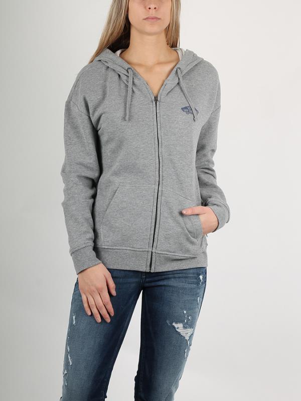 Mikina Vans Wm Otw Zip Hoodie Grey Heather Šedá