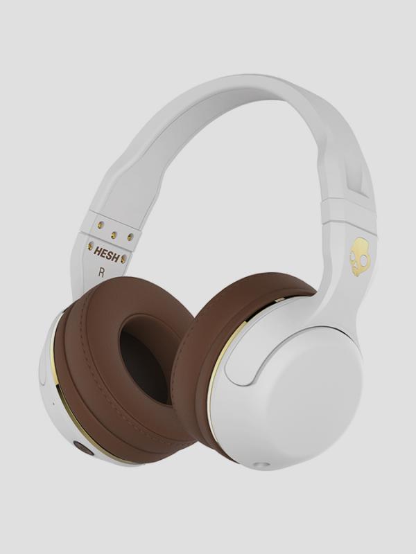 Sluchátka Skullcandy HESH 2 WIRELESS OVER-EAR WHITE/BROWN/GOLD Bílá